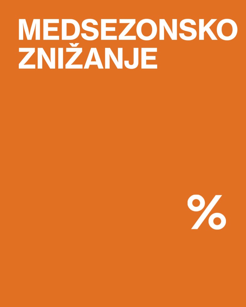 Obvestilo o medsezonskem znižanju in posebnih popustih na izdelke.