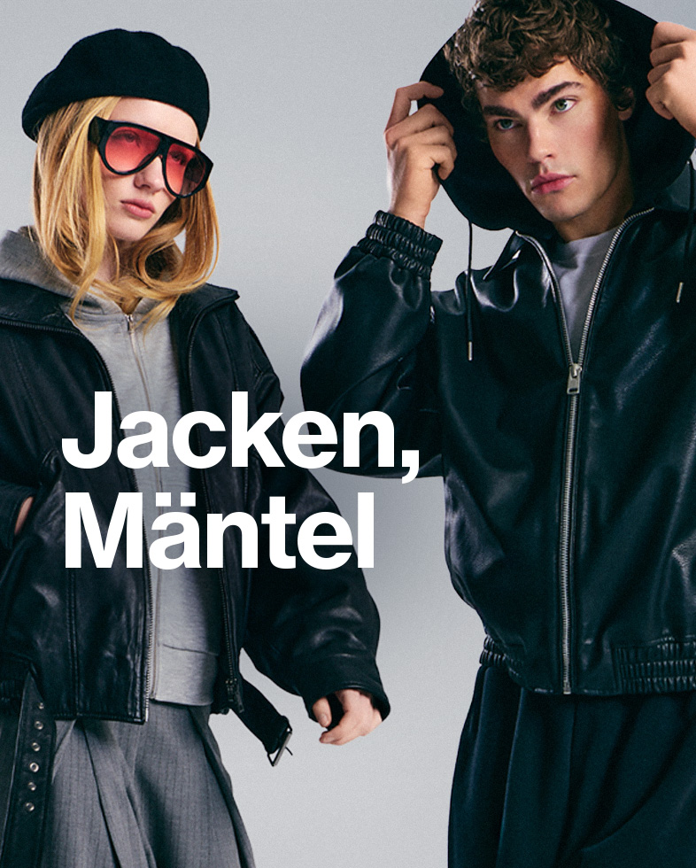 Modekampagne zur Präsentation einer Auswahl an Jacken und Mänteln für den Alltag und kühle Tage.