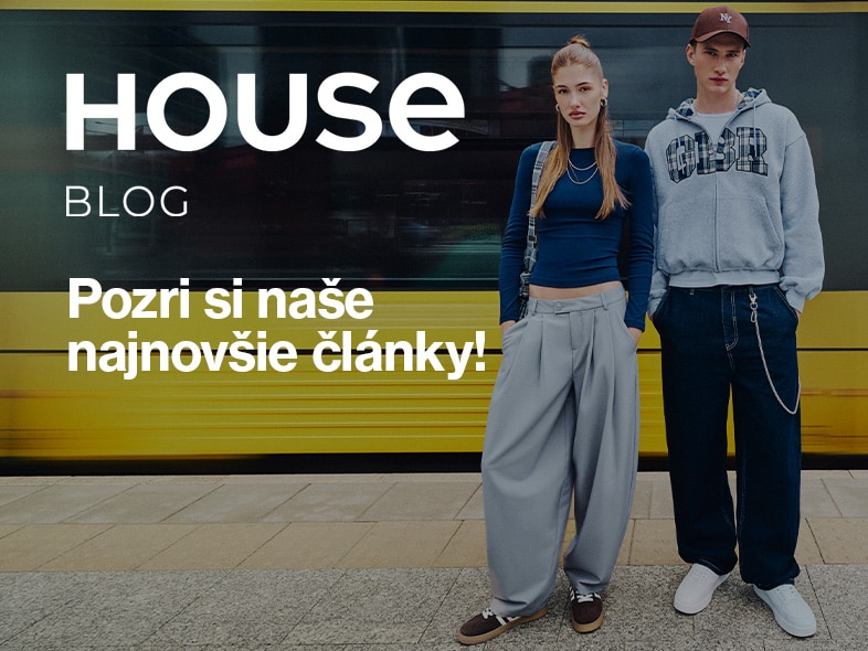 Banner blogu House propagujúci najnovšie články o móde a mestskom štýle pre mladých ľudí